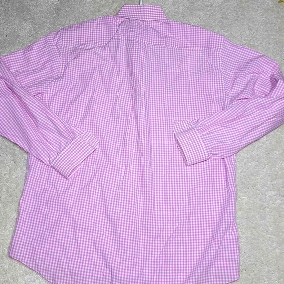 Brooks Brothers Pink White Plaid Button Up Mens Shirt Size M - Picture 4 of 11